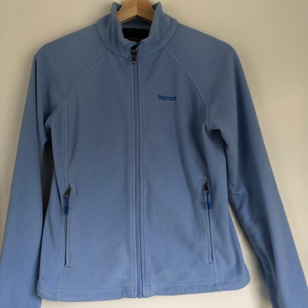 Marmot light blue zip fleece S